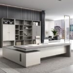 مكتب مدير 2 متر MDF إسباني شامل السايد – تصميم تنفيذي عصري فاخر